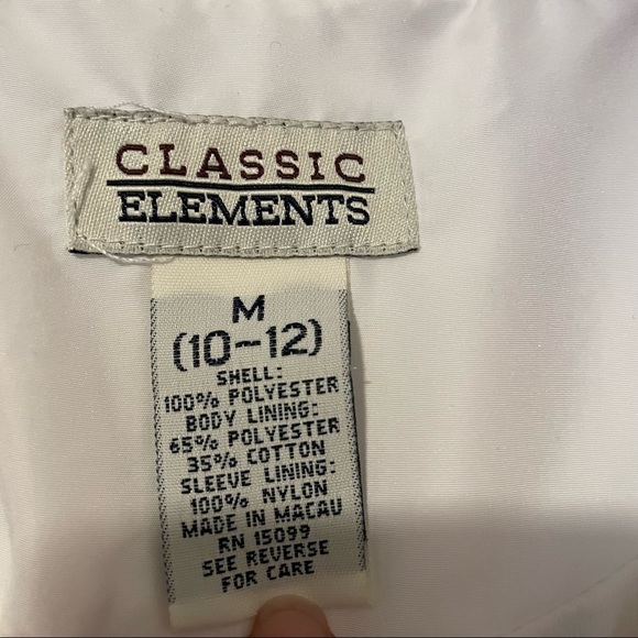 VINTAGE 90s Classic Elements Purple and White Windbreaker Jacket Size Medium - Picture 5 of 8